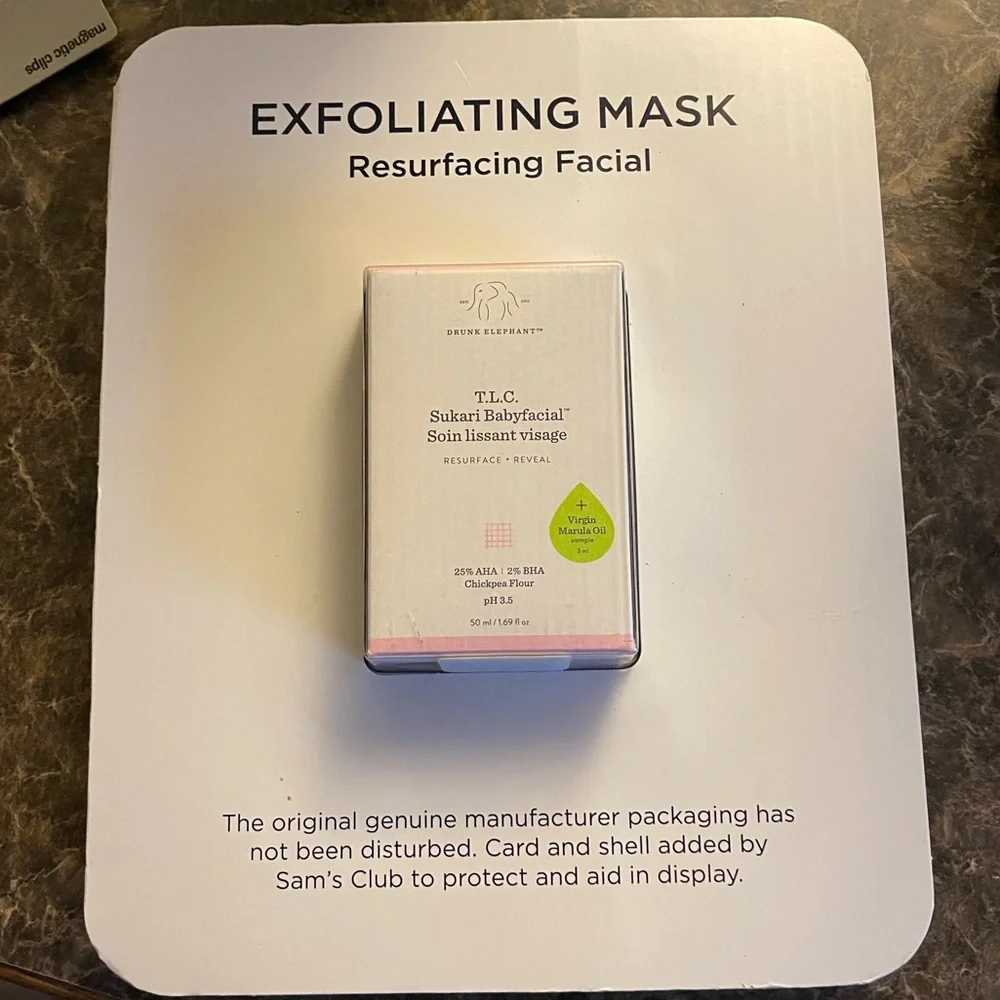 Drunk Elephant T.L.C. Sukari Babyfacial AHA/BHA Face Mask 1.69 Ounces - Picture 1 of 4